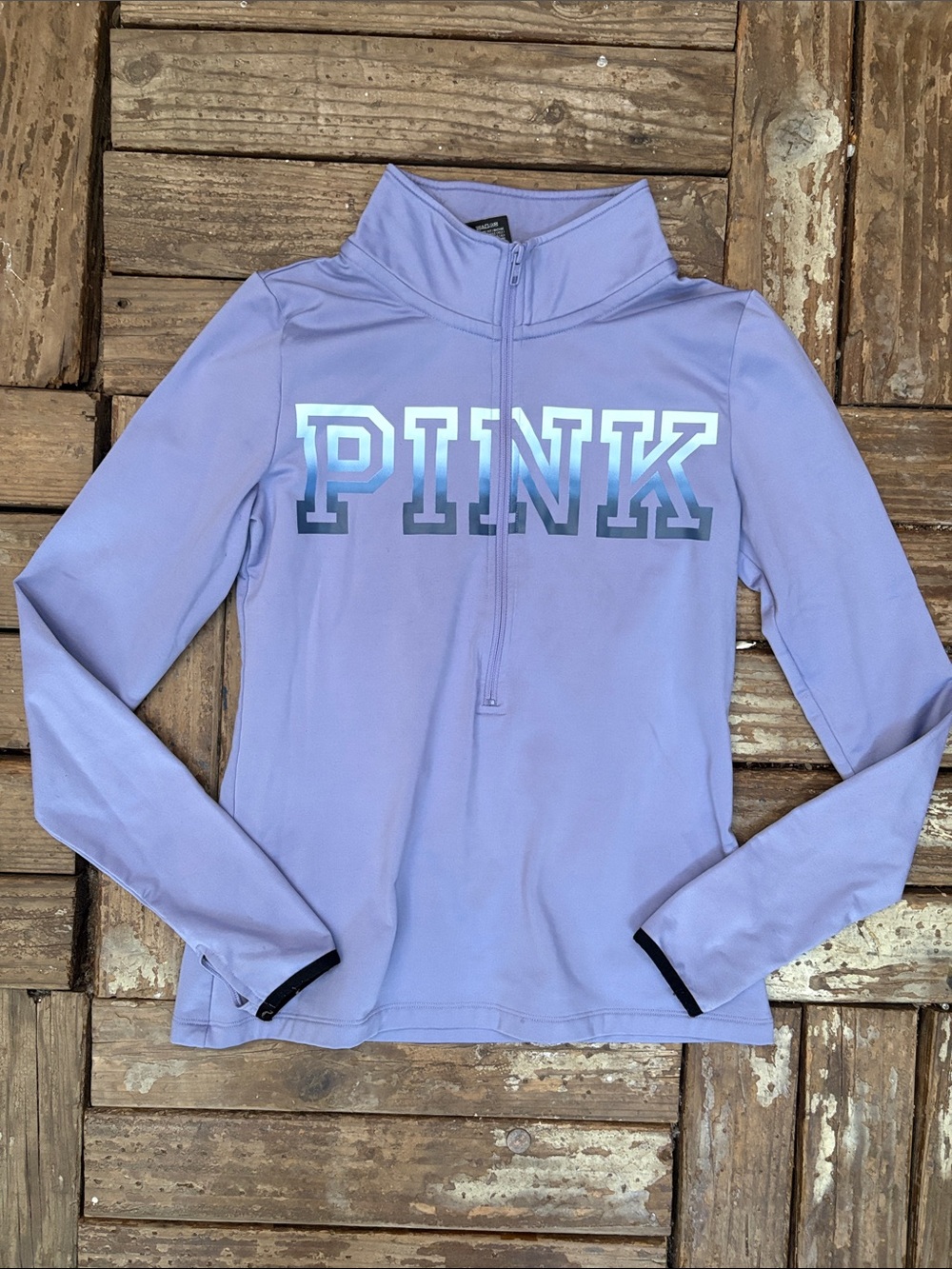 Victoria's Secret PINK Lavender Half-Zip Pullover